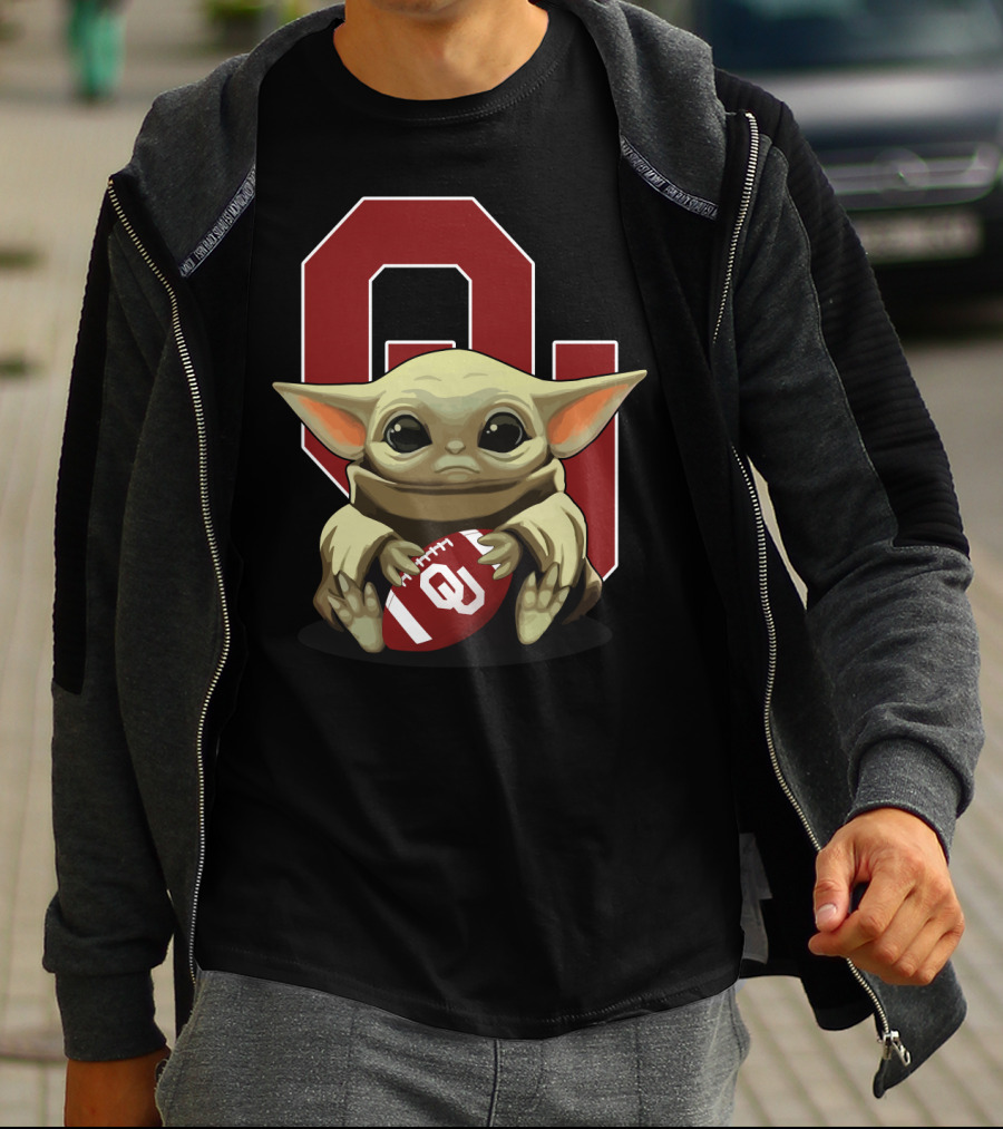 Yoda Baby Sooners Ou Football T-Shirt