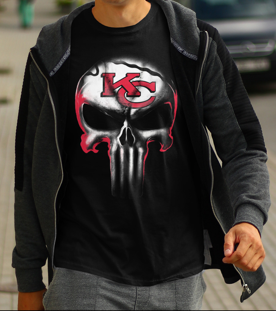 Kc Punisher Skull Chiefs T-Shirt