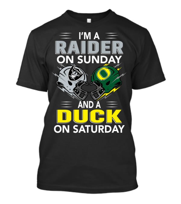 I'm A Raider On Sunday And A Duck On Saturday T-Shirt