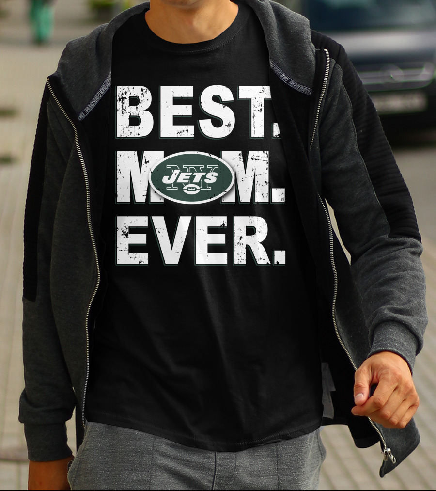 Best Mom Ever Jets Nfl Football Fan Mom T-Shirt