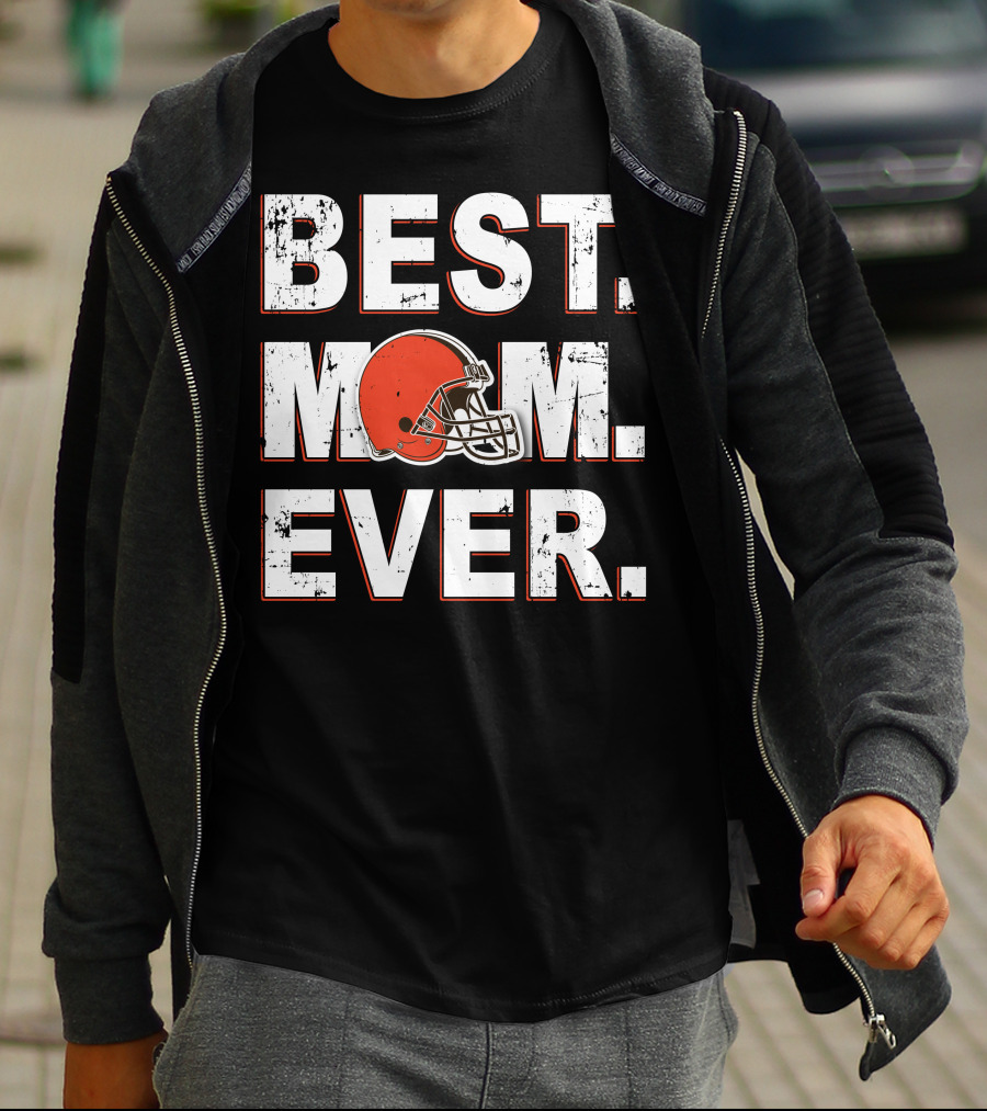 Cleveland Browns Best Mom Ever Football Helmet T-Shirt