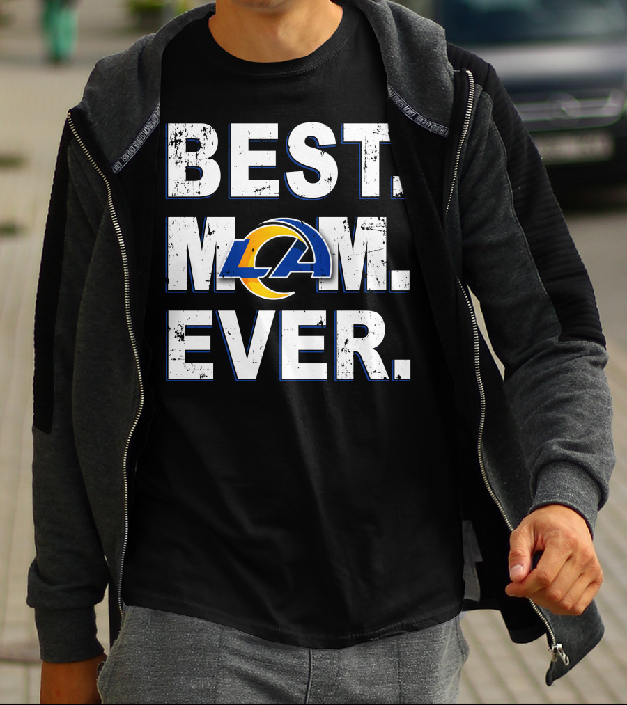 Best Mom Ever Rams La T-Shirt