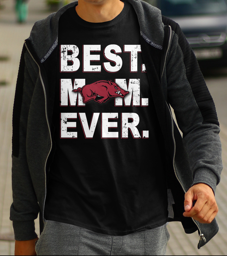 BEST MOM EVER ARKANSAS RAZORBACKS HOG T-Shirt