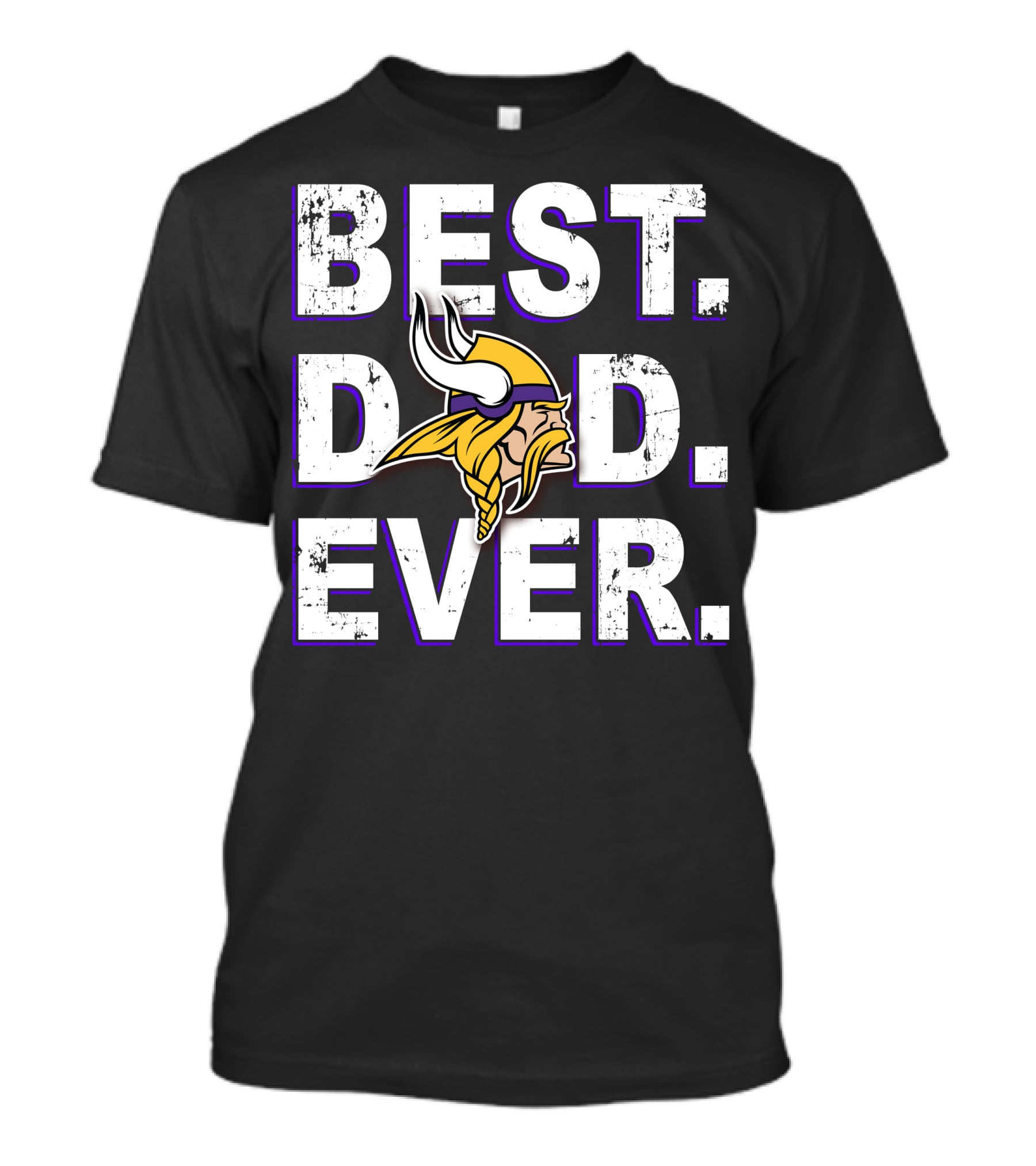 Best Dad Ever Vikings Fan Football Helmet T-Shirt