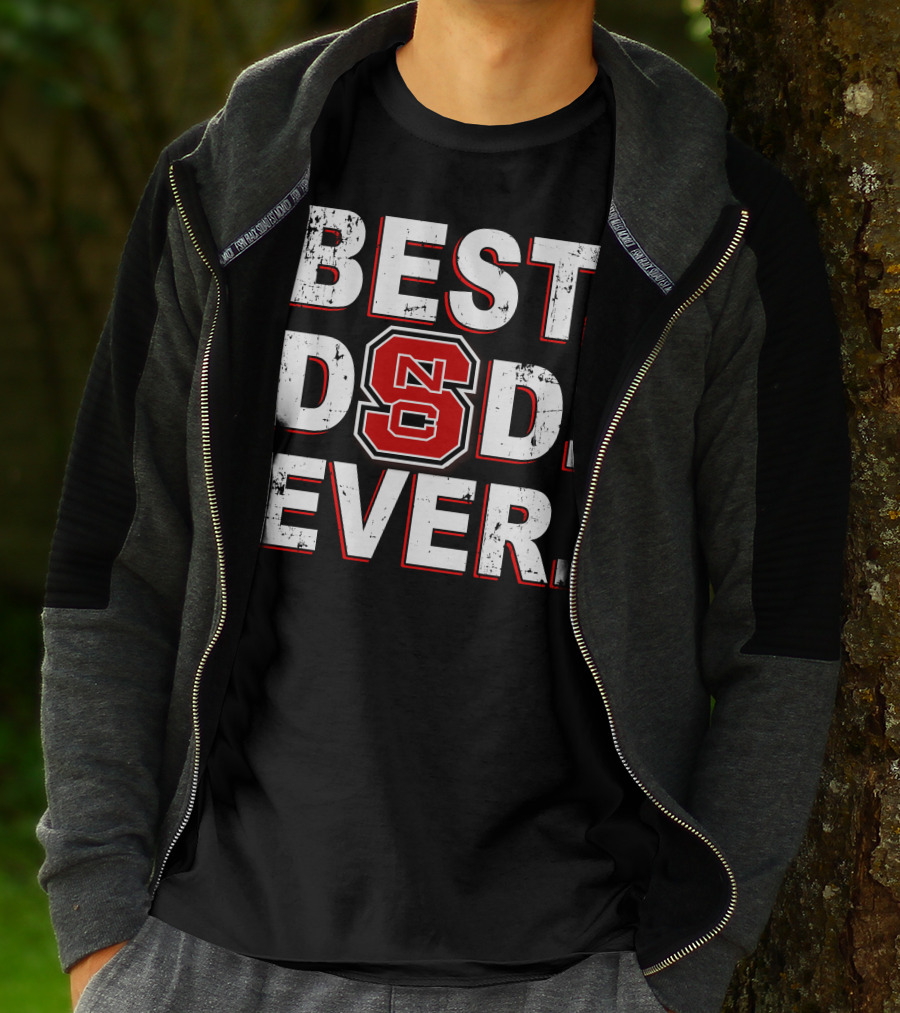 Best Dad Ever Nc State Fan T-Shirt