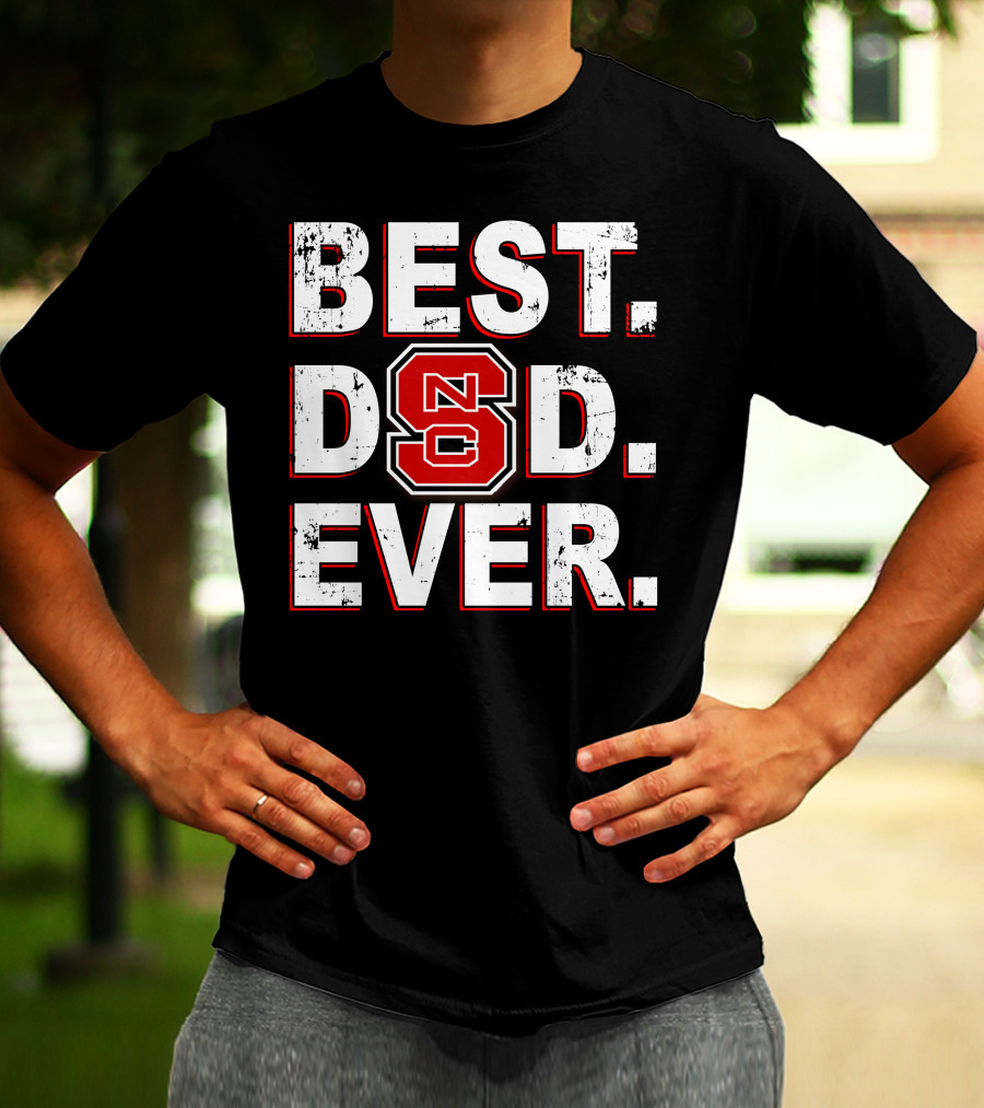 Best Dad Ever Nc State Fan T-Shirt