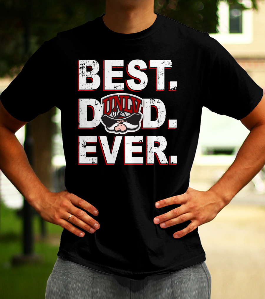 Best Dad Ever Unlv Rebels T-Shirt