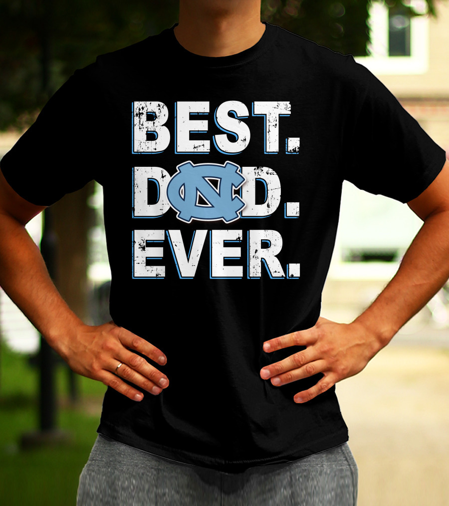 Best Dad Ever Unc Tar Heels T-Shirt