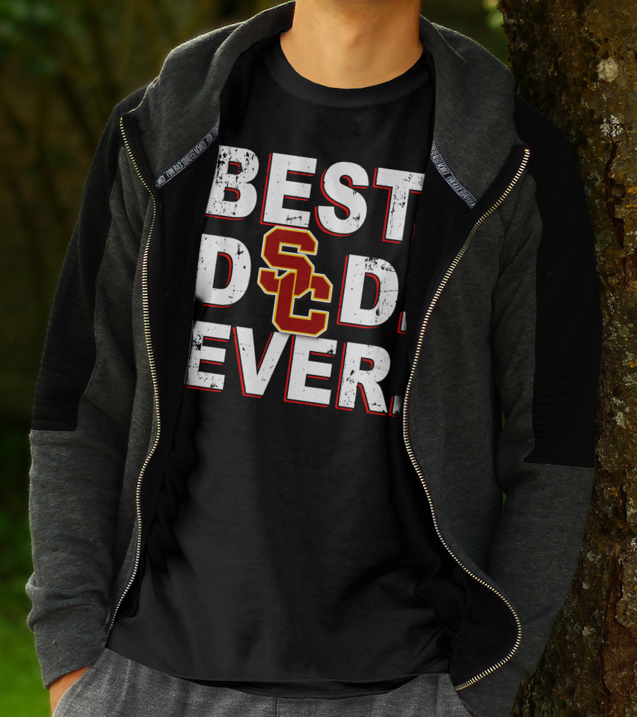 Best Dad Ever Sc Trojans Football T-Shirt