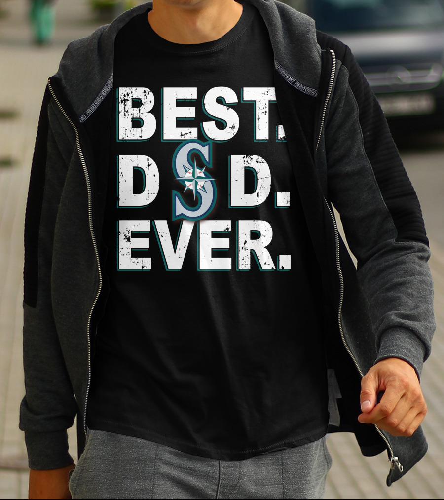 Best Dad Ever Seattle Mariners T-Shirt