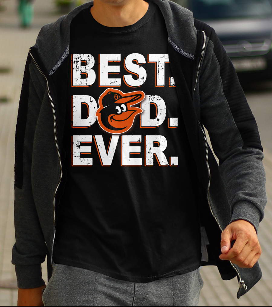 Best Dad Ever Orioles Bird T-Shirt