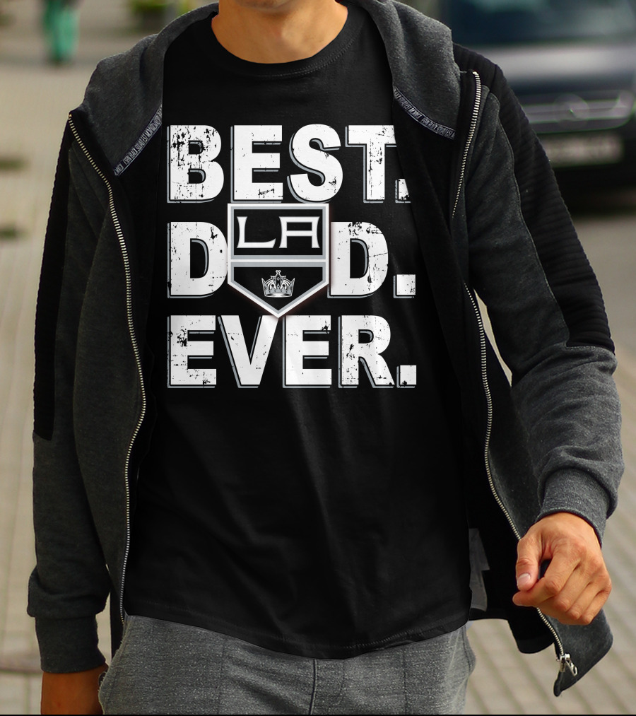 Best Dad Ever La Kings Hockey T-Shirt