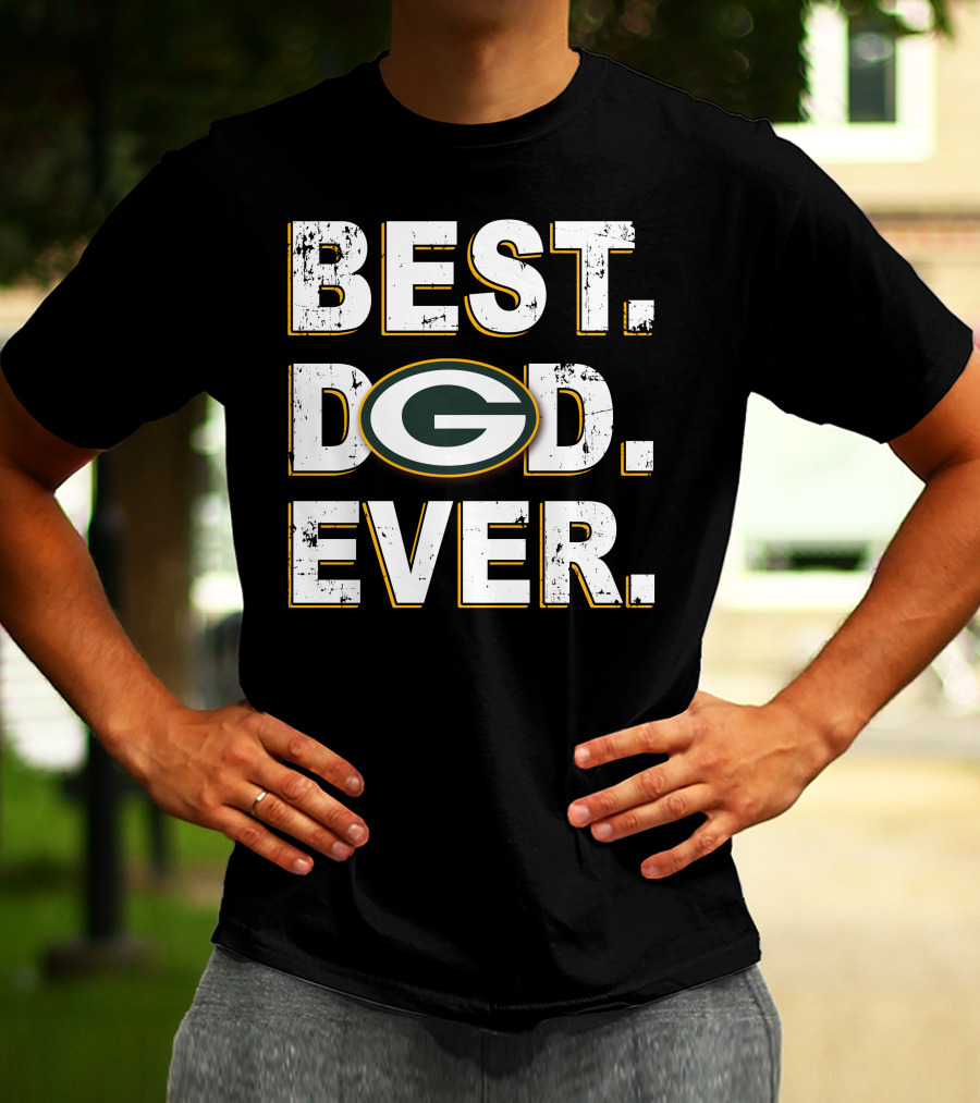 Best Dad Ever Green Bay Packers T-Shirt