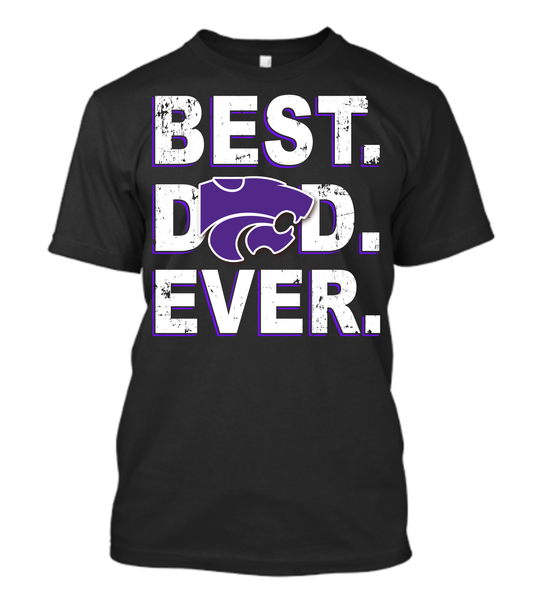 Best Dad Ever Kansas State Wildcats T-Shirt
