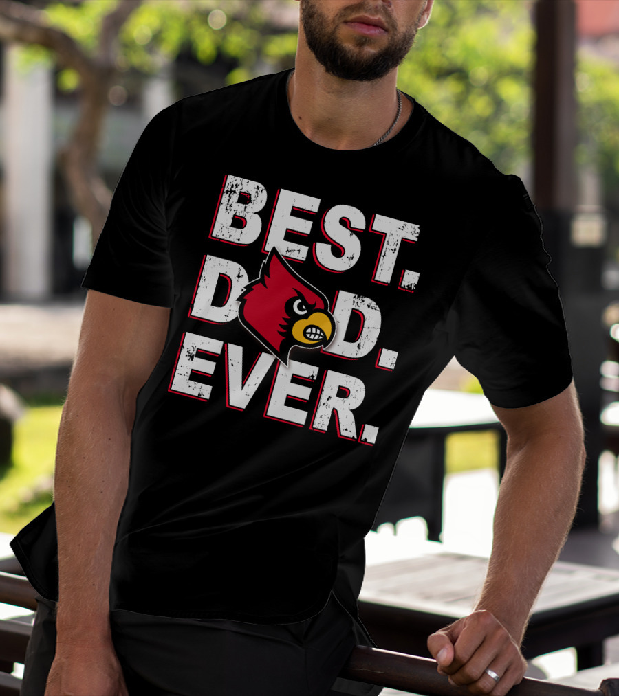 Best Dad Ever Cardinal Bird T-Shirt