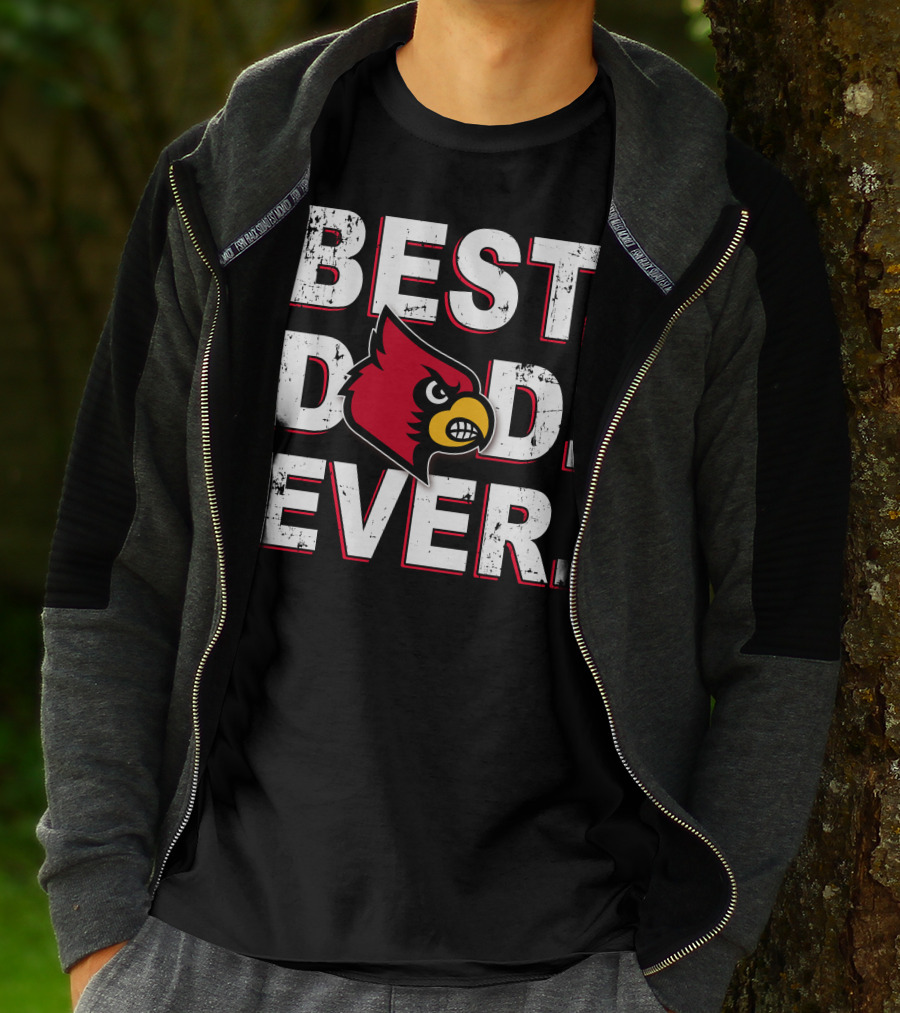 Best Dad Ever Cardinal Bird T-Shirt