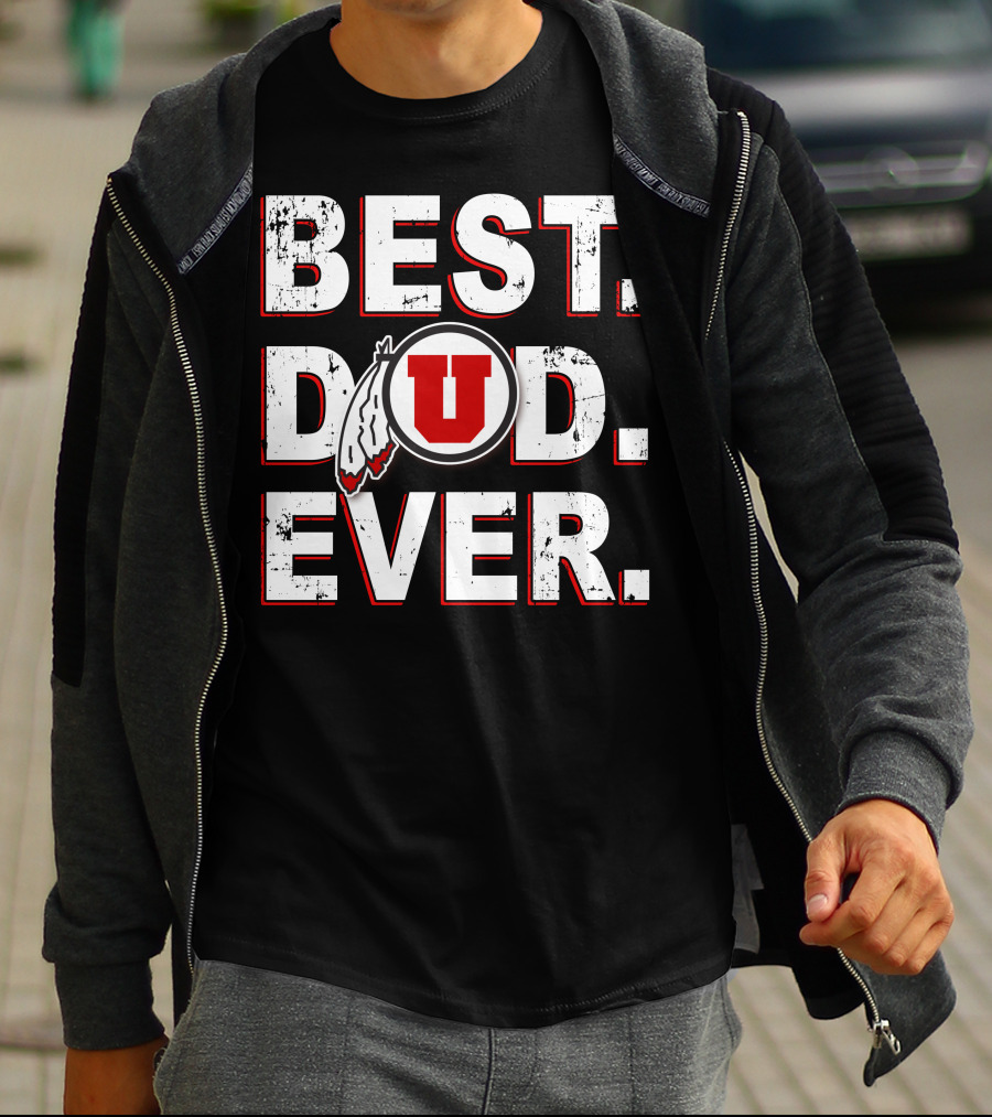 Best Dad Ever Utah Utes T-Shirt