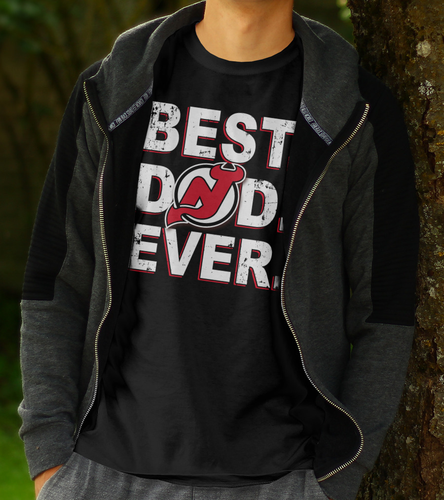 Best Dad Ever Nj Devils Fan T-Shirt