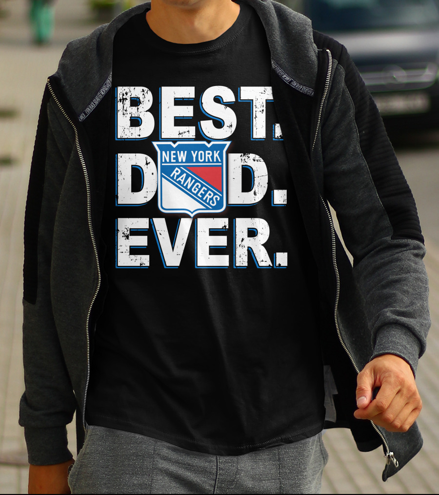 Best Dad Ever New York Rangers T-Shirt