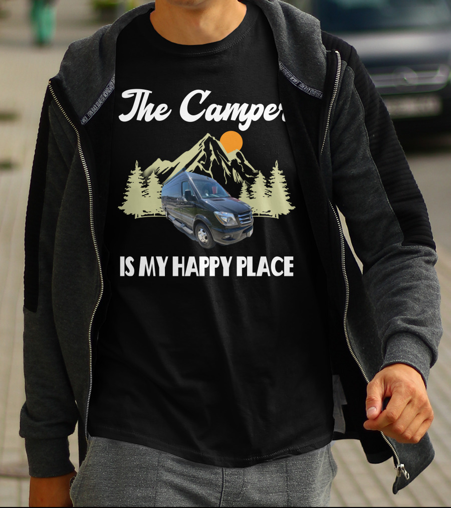 The Camper Van Is My Happy Place Adventure T-Shirt
