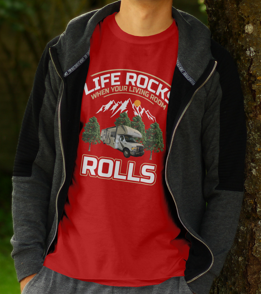 Life Rocks When Your Living Room Rolls Freedom Elite 30FE T-Shirt