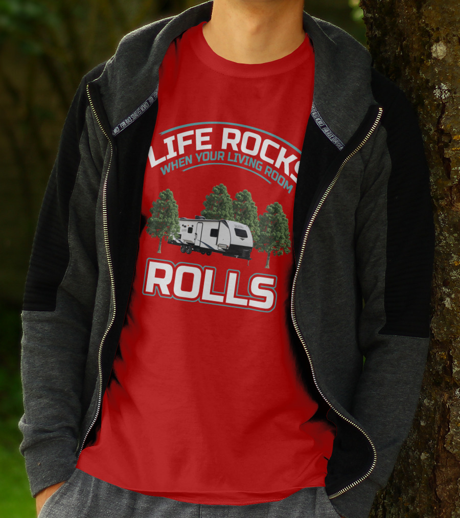 Life Rocks When Your Living Room Rolls Surveyor 202 RBLE T-Shirt
