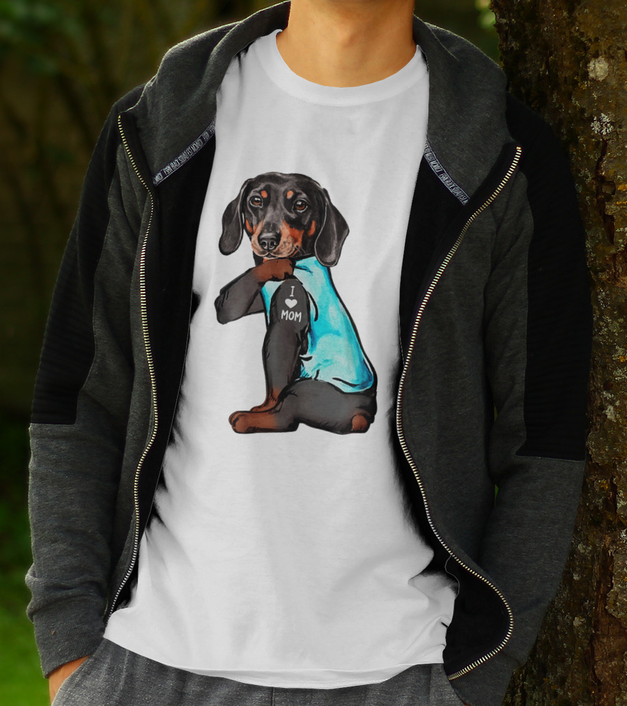 Dachshund I Love Mom T-Shirt