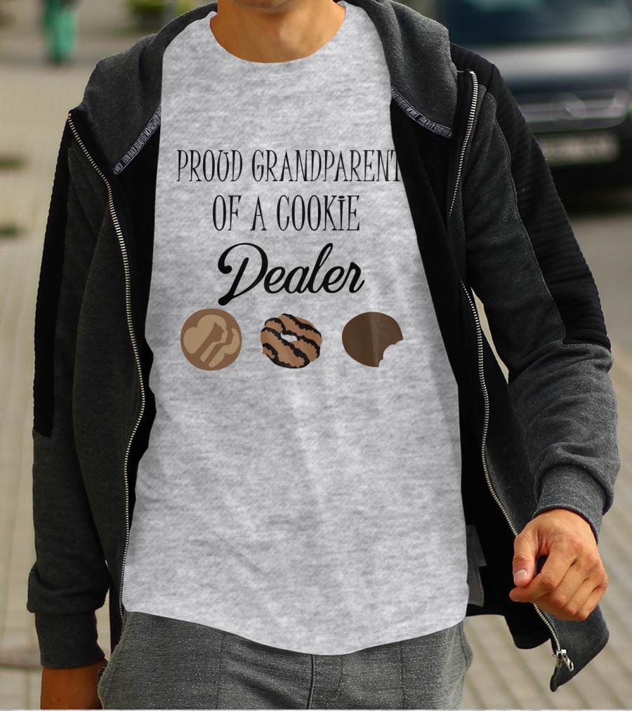 Proud Grandparent Of A Cookie Dealer With Three Cookie T-Shirt