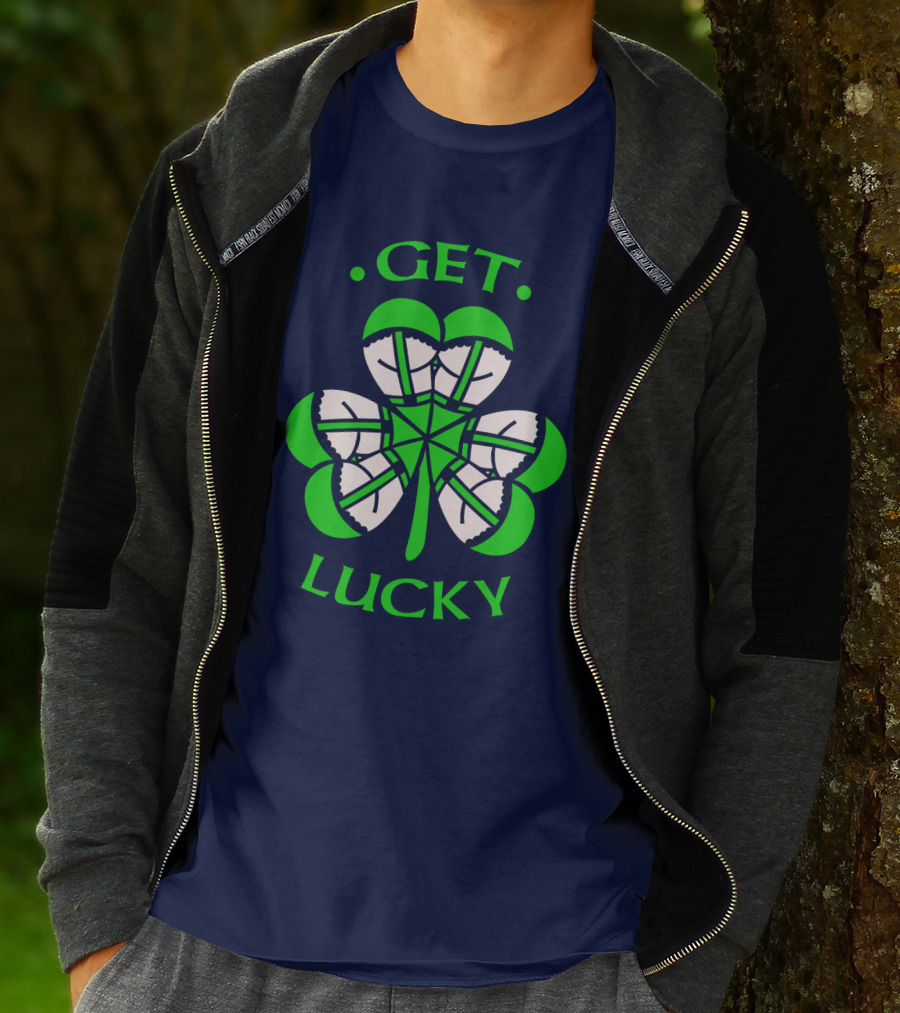 Get Lucky Irish Shamrock Clover St. Patrick's Day T-Shirt