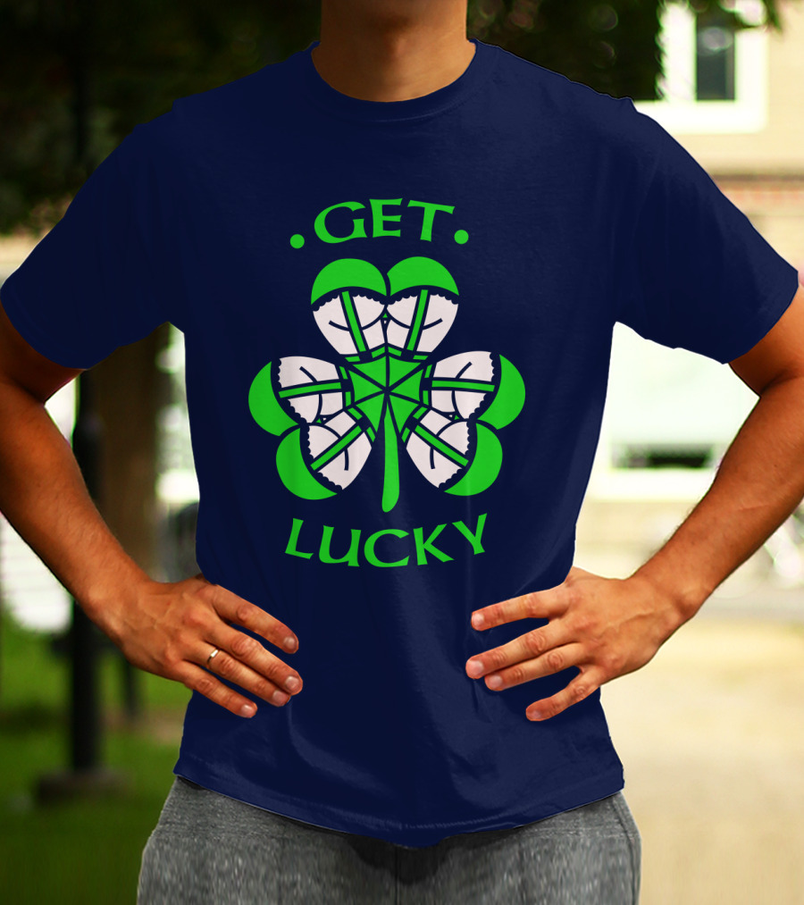 Get Lucky Irish Shamrock Clover St. Patrick's Day T-Shirt