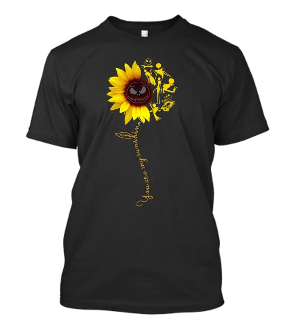 Sunflower You Are My Sunshine Jack Skellington Nightmare Before Christmas T-Shirt