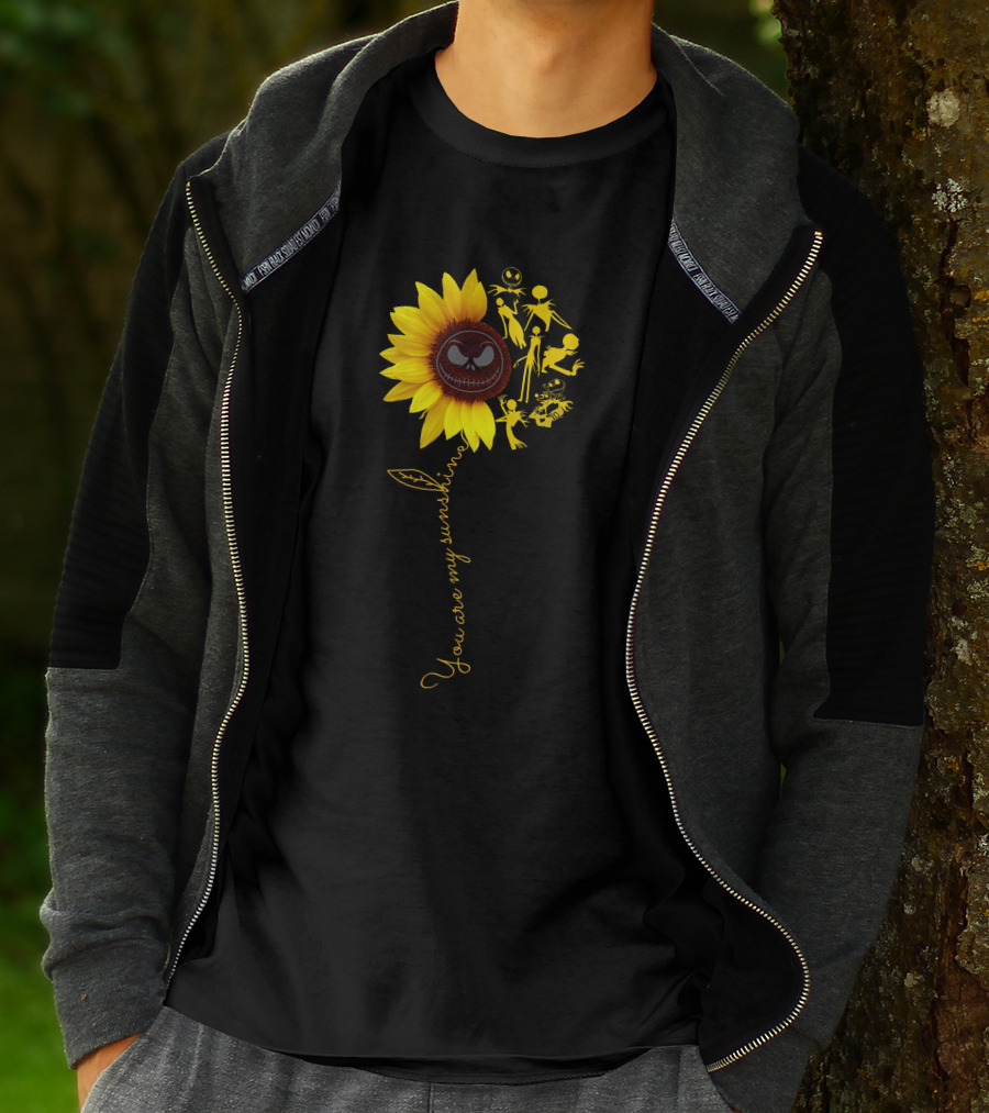 Sunflower You Are My Sunshine Jack Skellington Nightmare Before Christmas T-Shirt