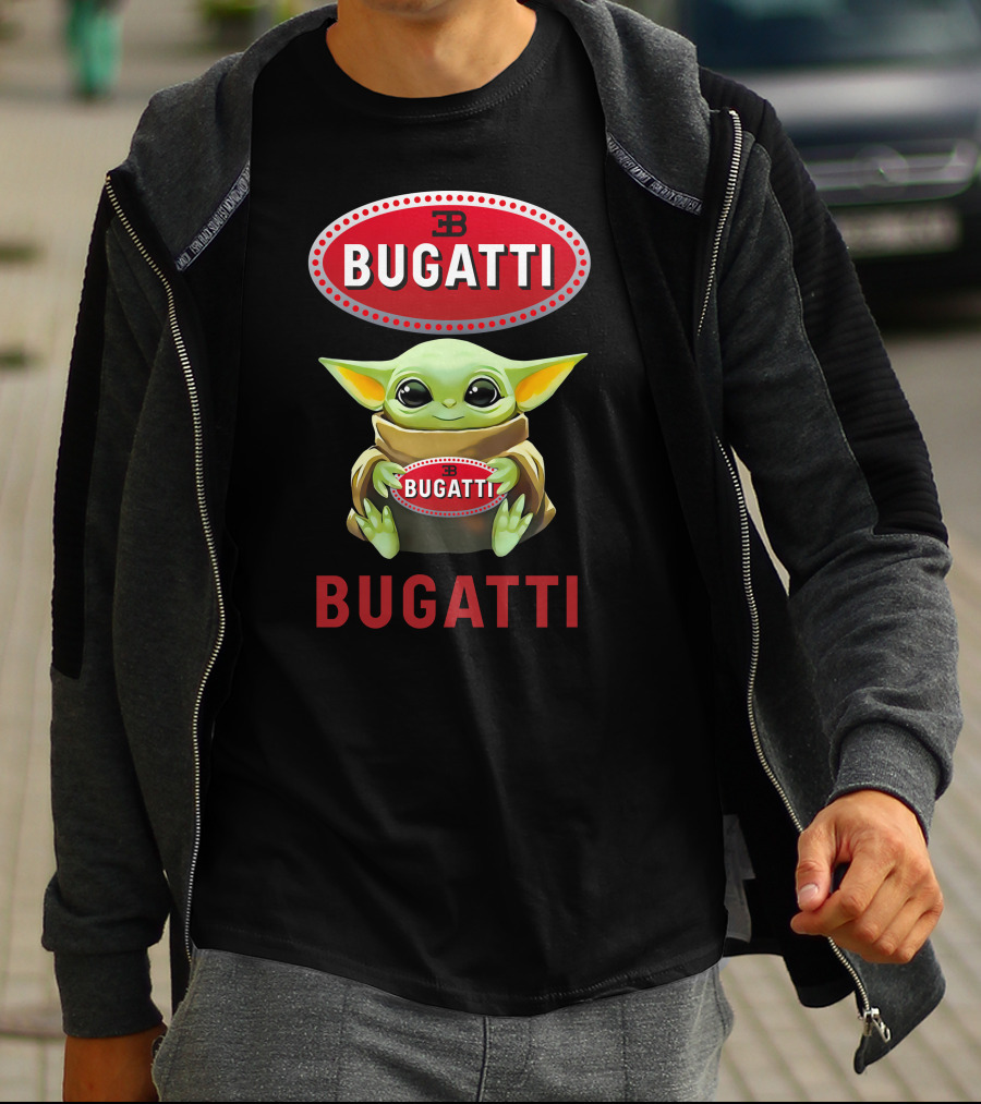 Bugatti Baby Yoda Hugging T-Shirt