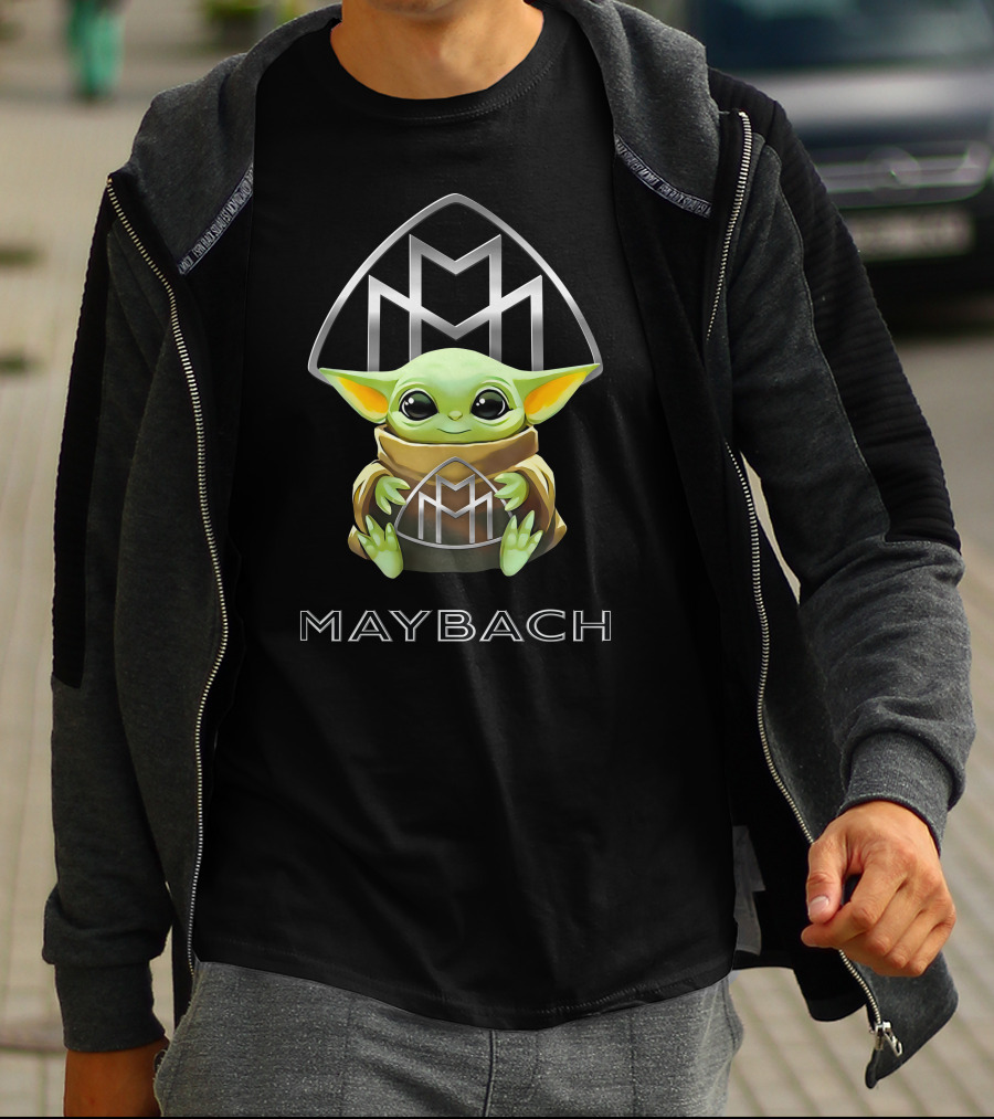 Baby Yoda Hugging Maybach T-Shirt
