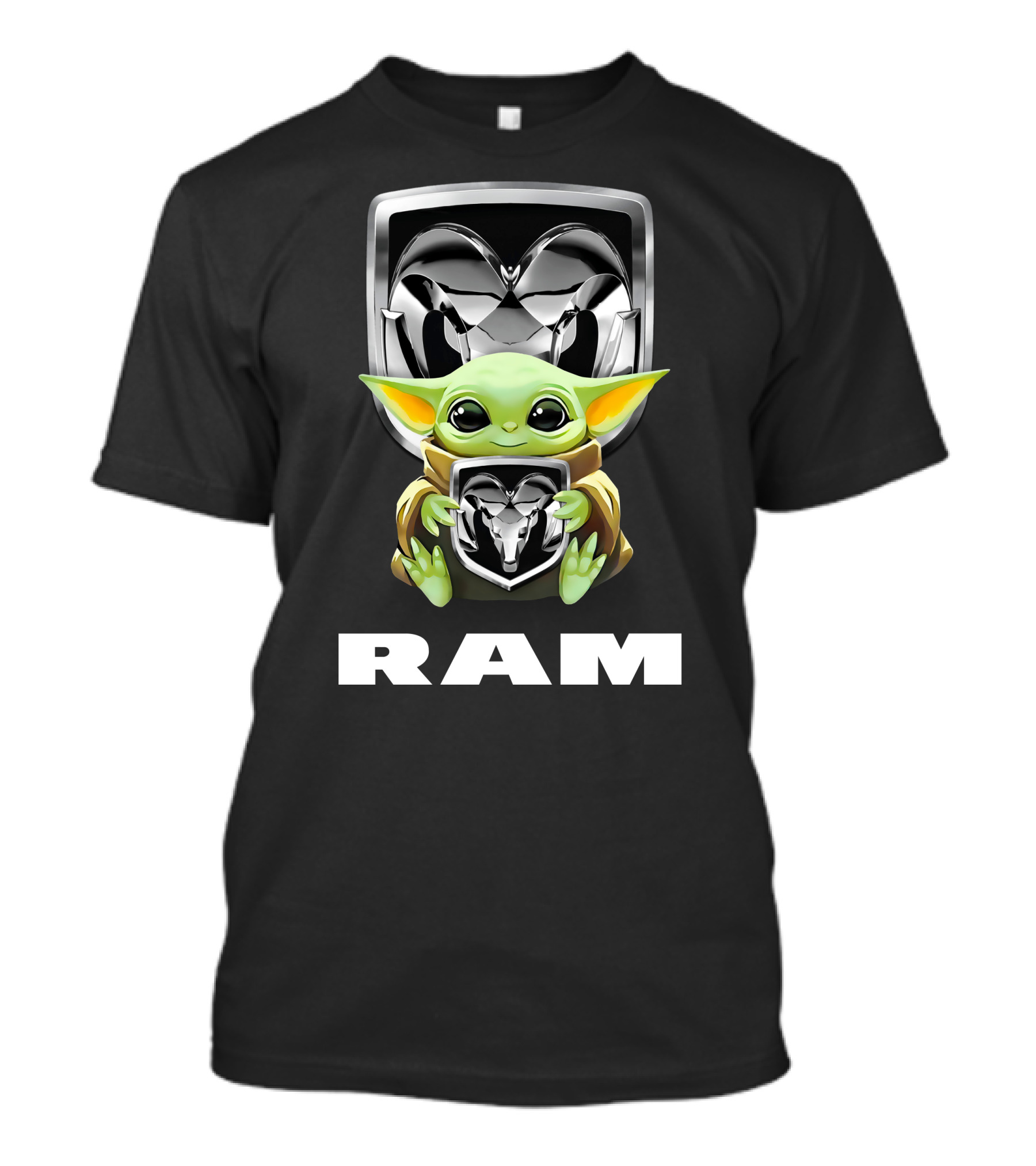 Baby Yoda Hug Ram Truck T-Shirt