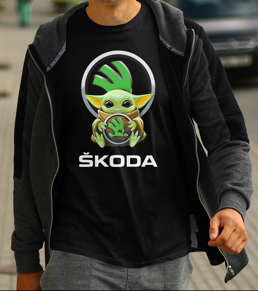 Škoda Baby Yoda Holding T-Shirt