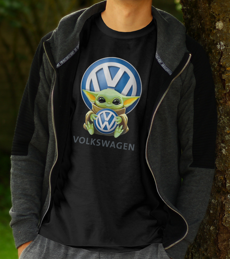 Baby Yoda Holding Volkswagen T-Shirt