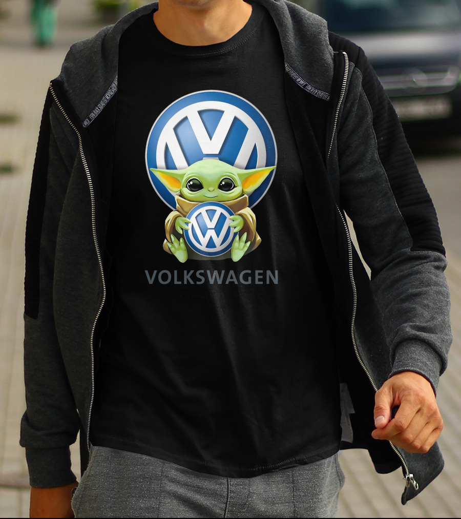 Baby Yoda Holding Volkswagen T-Shirt