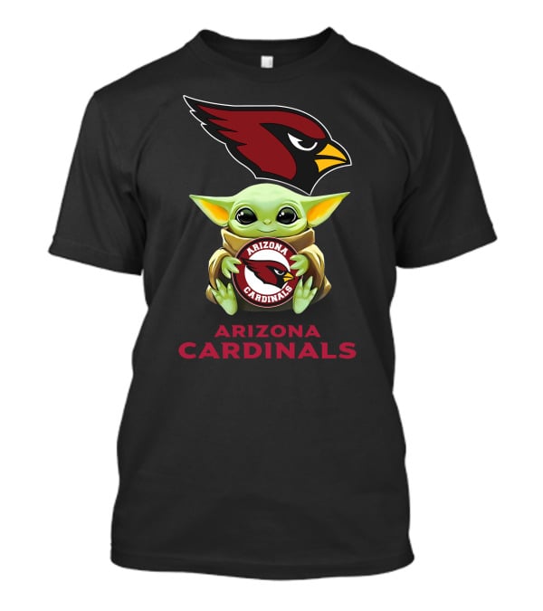 Star Wars Baby Yoda Arizona Cardinals Hug T-Shirt