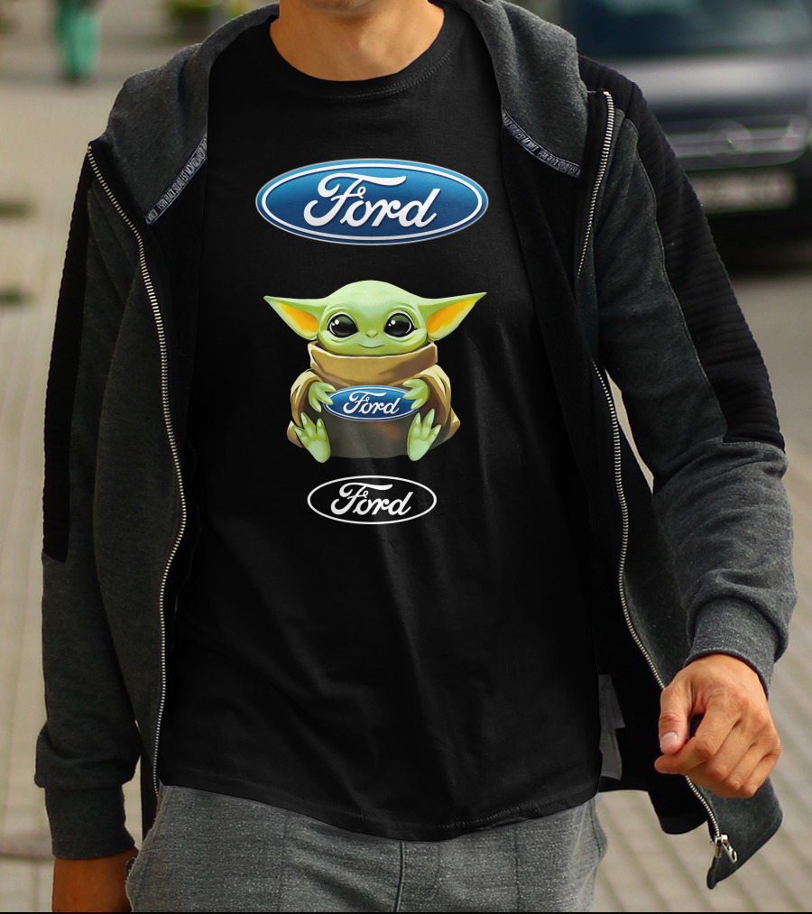 Star Wars Baby Yoda Holding Ford T-Shirt
