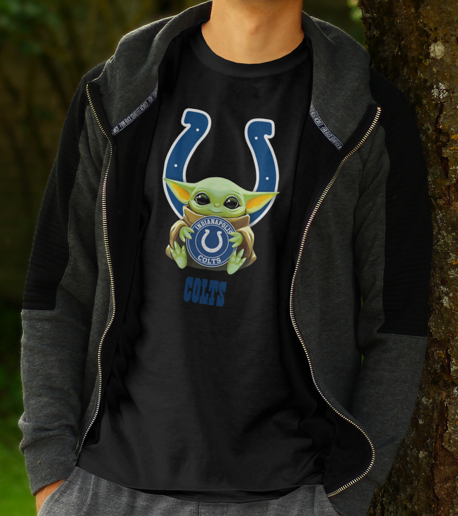 Star Wars Baby Yoda Indianapolis Colts Colts T-Shirt