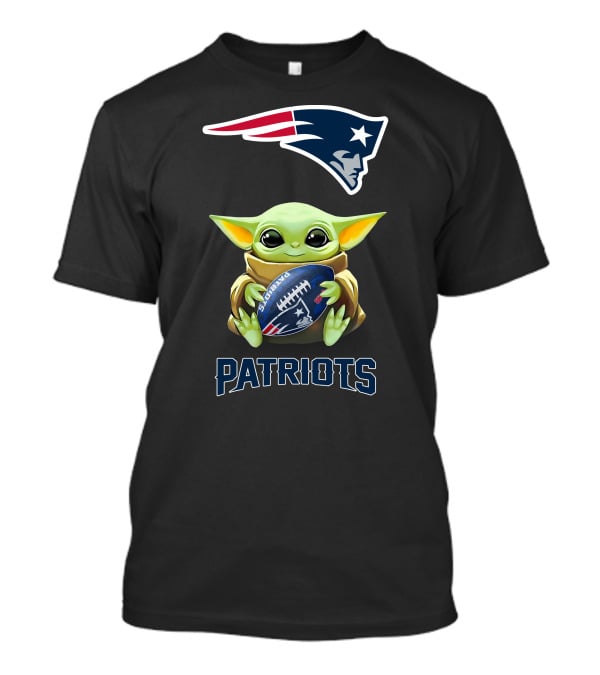 Baby Yoda New England Patriots Star Wars Football Fan Tailgate T-Shirt