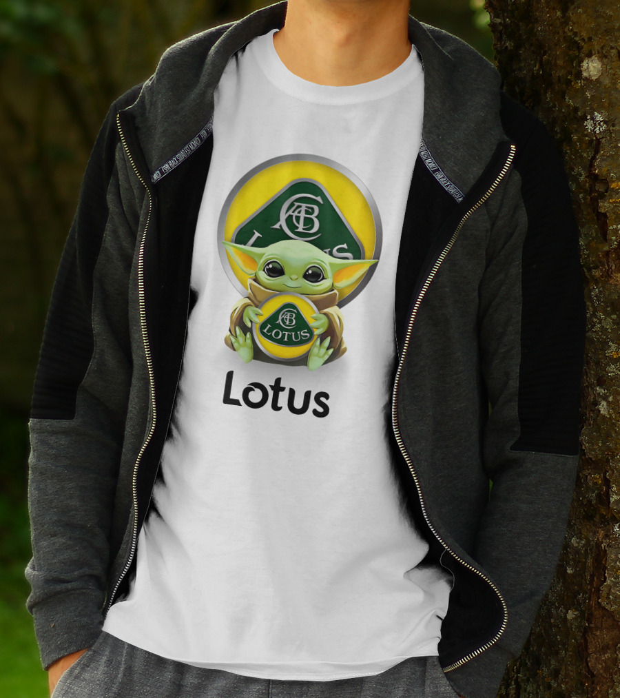 Lotus Baby Yoda Hugging Abc T-Shirt