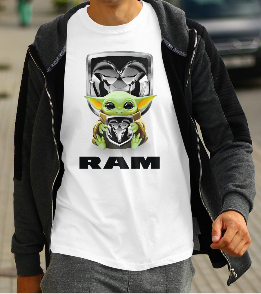 Star Wars Baby Yoda Hugging Ram T-Shirt