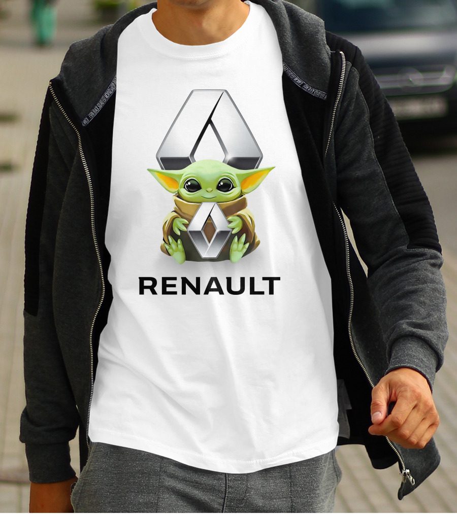 Star Wars Baby Yoda Holding Renault T-Shirt