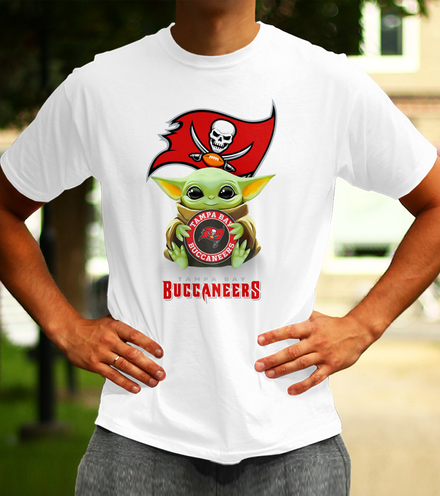 Star Wars Baby Yoda Tampa Bay Buccaneers T-Shirt