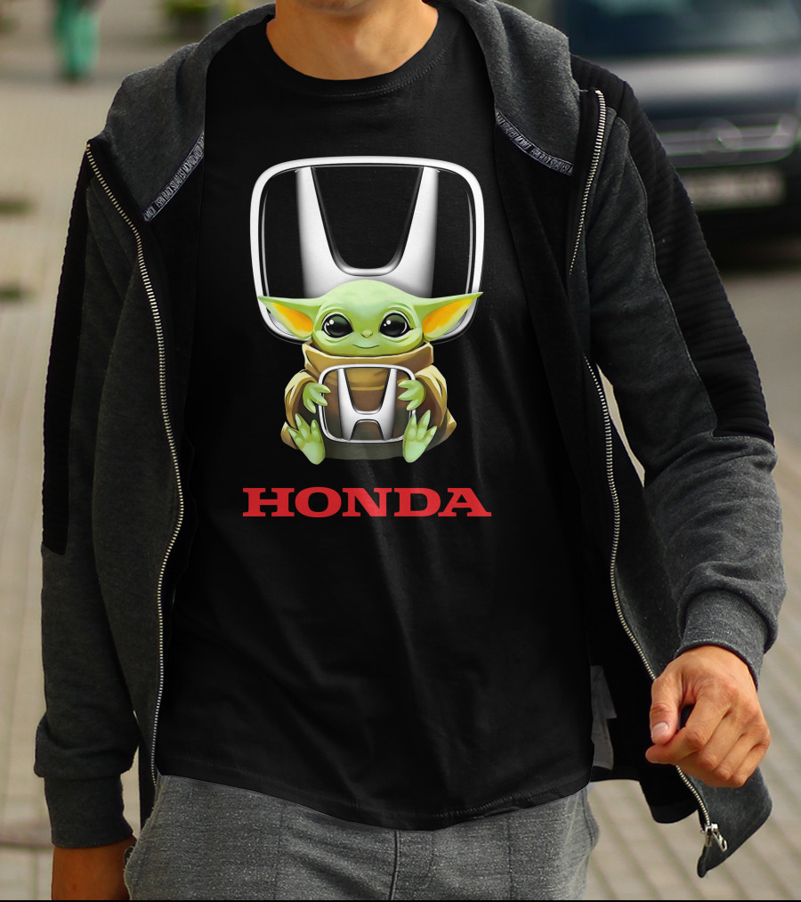 Grogu Hugging Honda T-Shirt