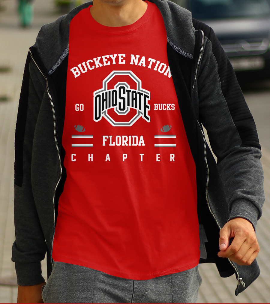 Buckeye Nation Ohio State Go Bucks Florida Chapter T-Shirt