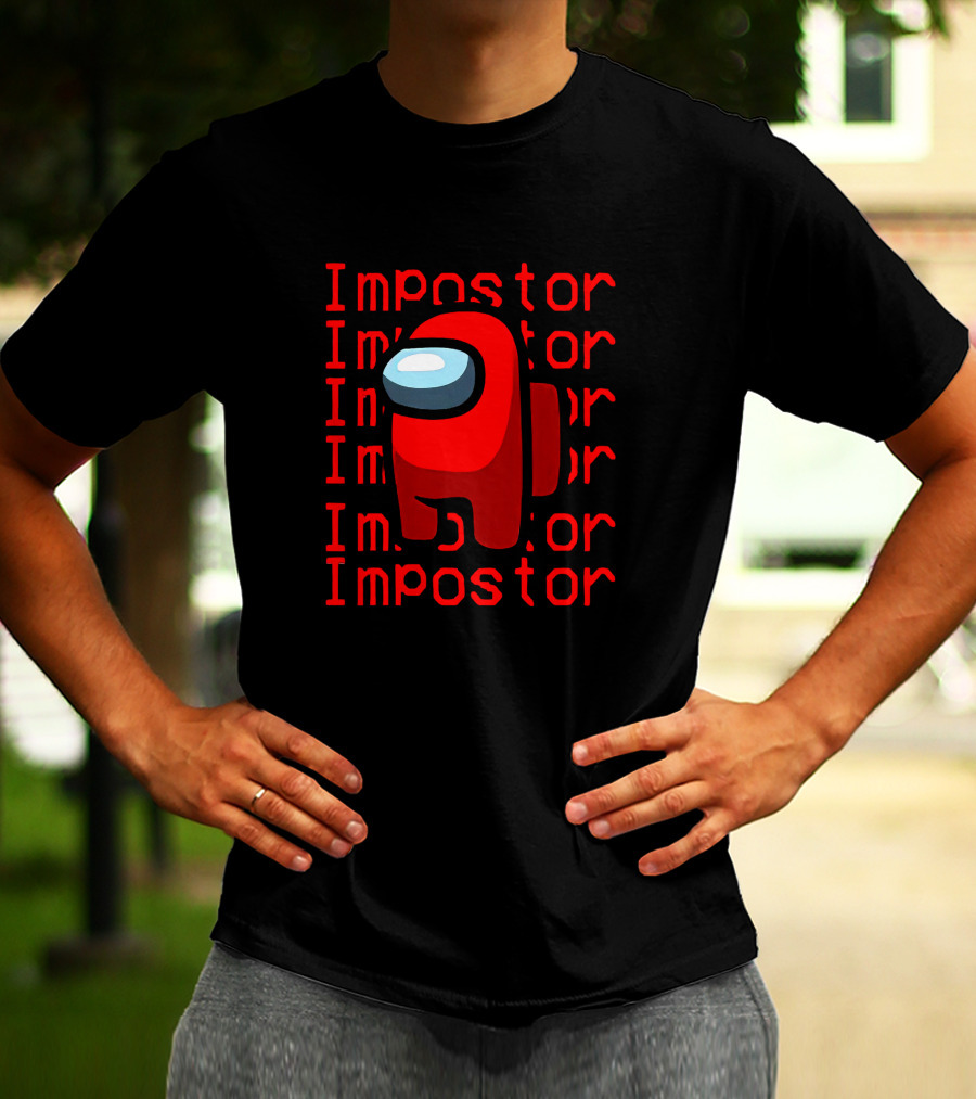 Impostor Among Us Hana123 Red Crewmate T-Shirt