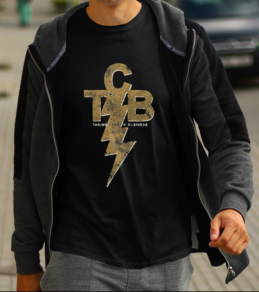 CTB Taking Care Of Business Lightning Bolt T-Shirt